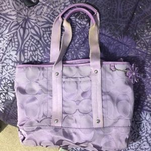 Purple Coach Purse